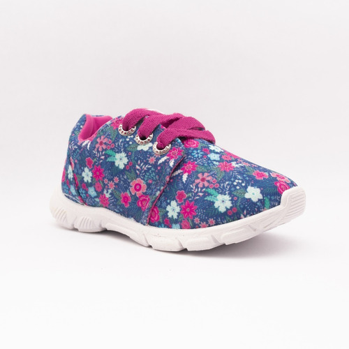 Zapatilla Toy Niña Flores Fucsia (20 Al 26) Art H28ff