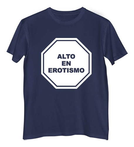 Remera Hombre Color Alto En Erotismo Octogono Comida Dieta