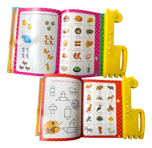Libro Didactico Infantil Juguete Aprendizaje Ingles Español