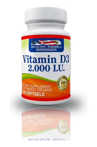 Vitamina D3 2.000iu Healthy Ame - Unidad a $450