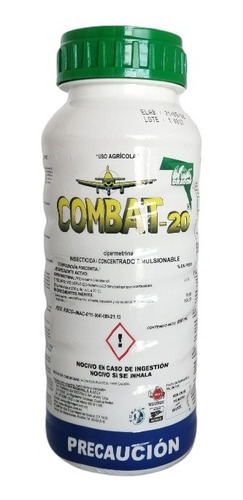 Combat 20 1lt Dragon Insecticida Cipermetrina Plagas Campo
