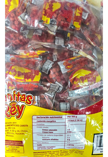 50 Pzas Churritos Con Sal Y Chile Botanitas Rey Picorey 300g