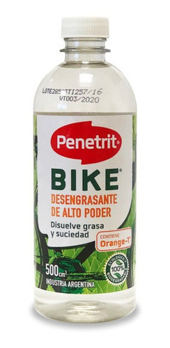 Imagen 1 de 9 de Desengrasante Penetrit Bicicleta Refill 500ml - Racer Bikes