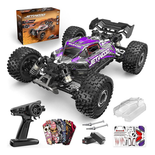 Jetwood 1:16 4wd Brushless Fast Rc Cars Para Adultos, Máximo