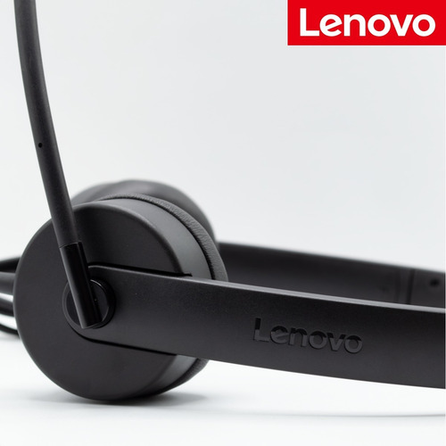 Imagen 8 de 10 de Diadema Profesional Lenovo Essential Con Micrófono / 3.5mm