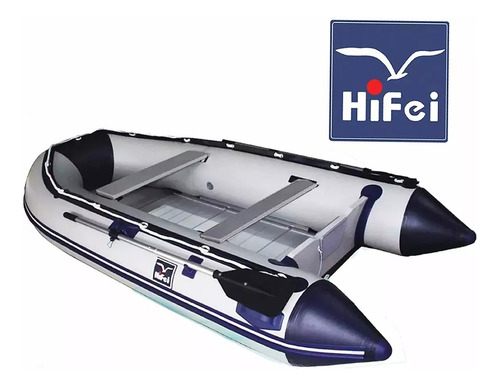 Bote Inflable Piso De Aluminio Y Quilla Inflable Hifei 3.80m