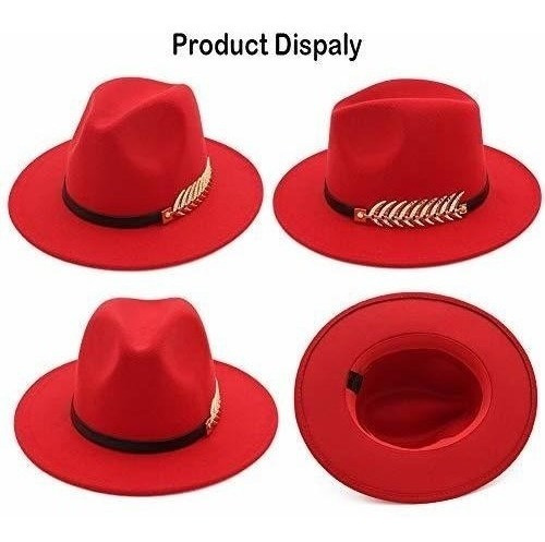 Sombrero Fedora Clasico Dama Púrpura Hudanhuwei