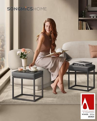 Reposapiés Otomano Rectangular Mesa Auxiliar Minimalista Mar