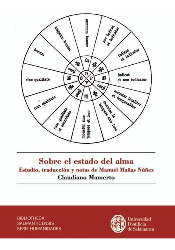 Sobre El Estado Del Alma Estudio Traduccion Y Notas De Man, De Mamerto, Claudiano. Editorial Universidad Pontificia De Salamanca, Tapa Blanda En Español