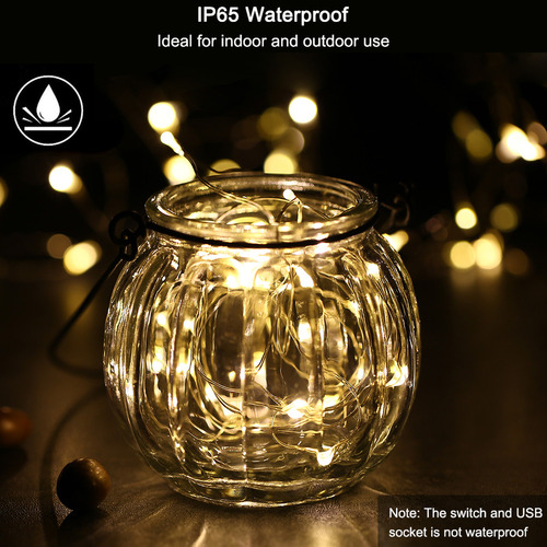 Lamp String Lights Lights 120 Usb Waterproof Ip65 String