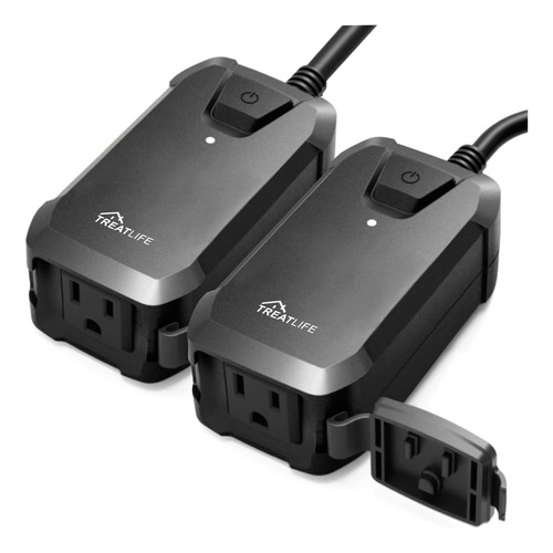 Smart Dimmer Plug 2 Pack Outdoor Smart Plug Funciona Co...
