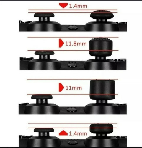 Kit 8 Extensor Grip + Kontrol Shot Compatível Com Ps4 Xbox