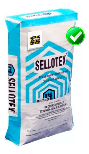 Sellotex Impermeabilizant Para Salitre Y Cisternas Gris 25kg