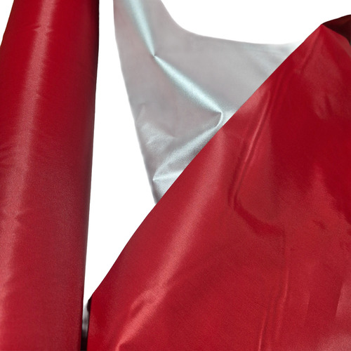 Tela Por Metro Silver Para Pilotines,banderines 1.4m Ancho Rojo Rojo /plata