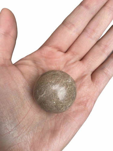 1 Esfera Onix Cafe Piedra Relajante Masaje Worry Stone