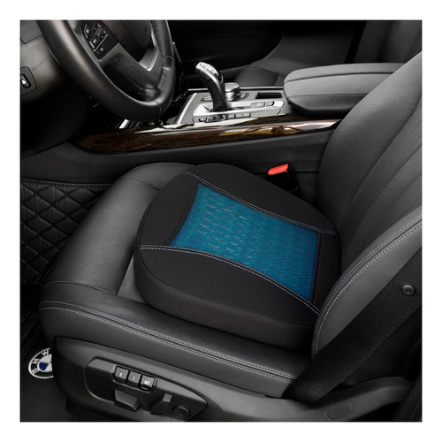 Cojín De Gel Para Asiento Memory Foam Auto Oficina Casa Azul Geométrico