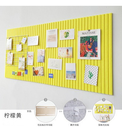 Amarillo Limón - 60* 120 Cm [placa De Grano Vertical De 9 Mm