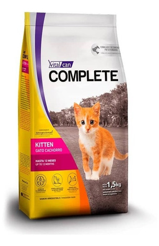 Alimento Vitalcan Complete Gato Kitten 1,5 Kg