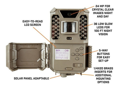 Imagen 3 de 7 de Camara Trampa Trail Camera Prime Bushnell Combo 24mp