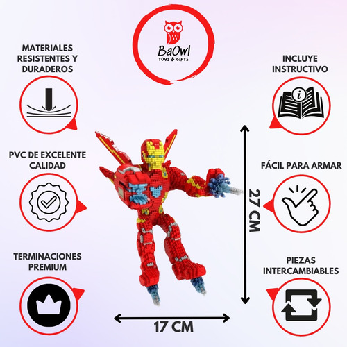 Ironman Infinity Bloques Construcción Avengers Gigante
