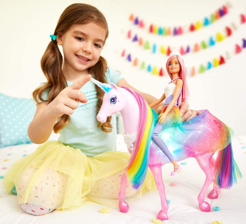 Muñeca Barbie Unicornio Dreamtopia /casa De Juguetes - Mattel