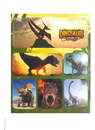 Genial Set 250 Stickers De Dinosaurios Calcomanias Kawaii