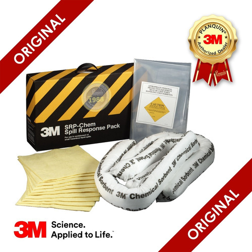 3m Kit Absorbente Para Derrames Químicos Srp-chem, Pieza Color Negro/Amarillo