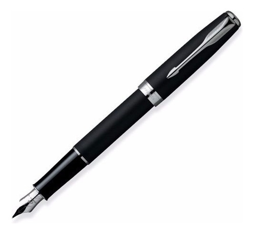 Pluma Parker Sonnet Mate Negro Ct Fp Color De La Tinta Azul O Negro