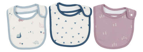 Baberos Baby Drool, 3 Piezas, Bonitos Patrones De Animales,