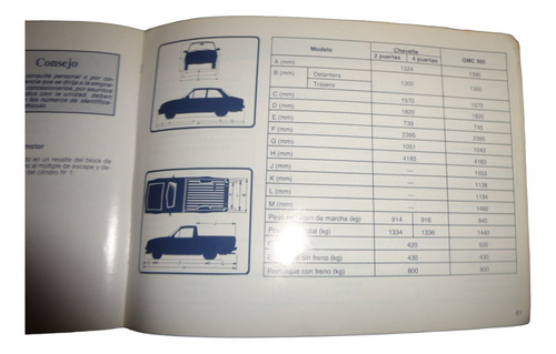 Gmc Chevette 500 1992 Manual Del Propietario (Usado)
