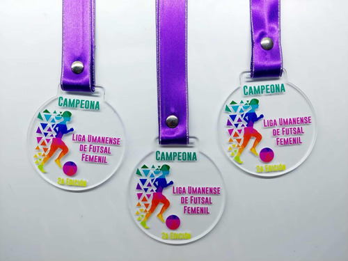 Medallas De Acrílico Personalizadas 10 Piezas