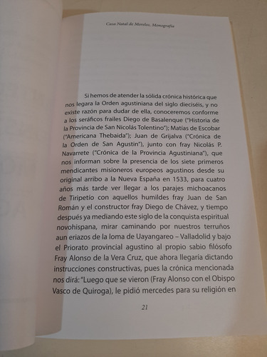 Casa Natal De Morelos Monografía - José Fabián Ruíz (Usado)