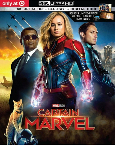 Capitana Marvel Digibook Brie Larson Pelicula 4k Ultra Hd 