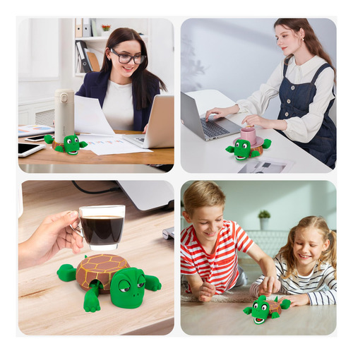 Posavasos Con Patrón De Tortuga Con Expresión Divertida