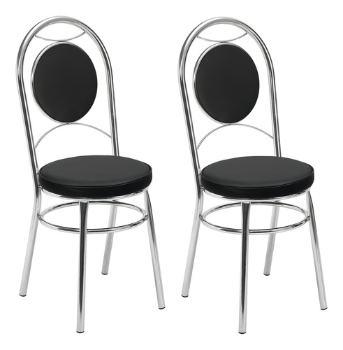 Kit de 2 sillas cromadas Cc10 A101 Debrum