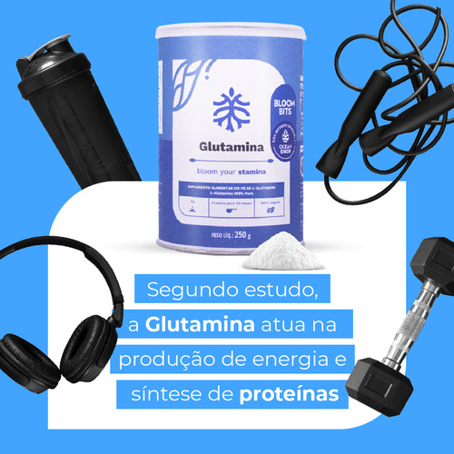 Glutamina Em Pó - Ocean Drop Sem Sabor. 250g Sem Sabor