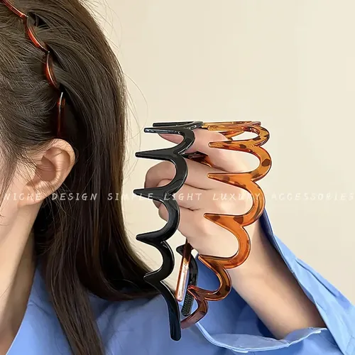 Diadema Antideslizante Con Dientes, Accesorio De Pelo En La