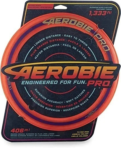 Imagen 1 de 1 de Aerobie Pro Aro Dinamico Frisbee Volador 33 Cm Int 88400 Srj