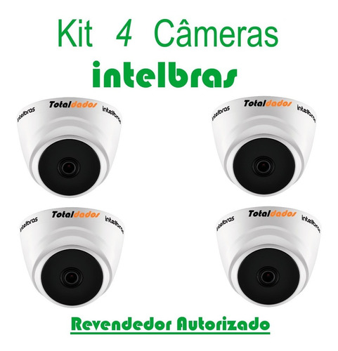 Kit 4 Câmeras Hdcvi Lite Intelbras Vhl 1120d 720px Ir 20mts