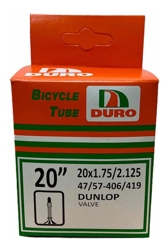 Cámara De Aire Tripa Para Bicicleta Rin 20x1.75/2.125 Duro