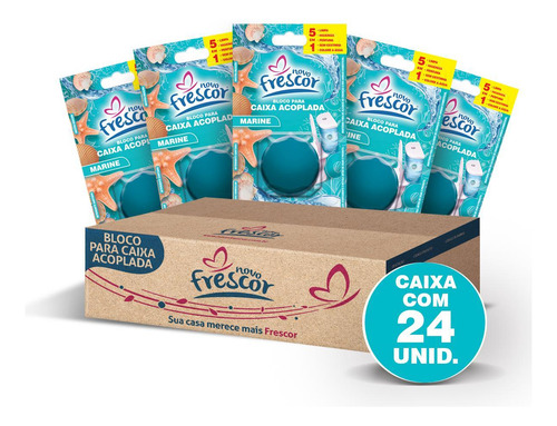 Kit 24 Unidades Bloco Tablete Sanitário Caixa Acoplada Novo