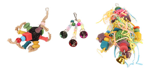 Brinquedos Trituradores De Papagaios Para Pássaros, 3 Peças,