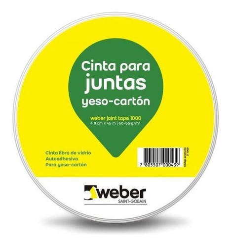 Cinta Fibra De Vidrio Para Juntura 48mm X 45mts Weber