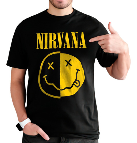 Camiseta Remera Nirvana Banda Rock - Nevermind - In Utero