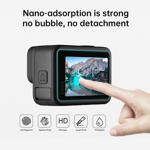 - Protector De Pantalla Para Gopro 9, Con Protector De