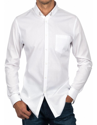 Camisa Blanca Oficina Hombre Talle 38