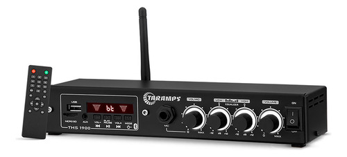 Amplificador Receiver Residencial Taramps Ths 1900 60w Rms Cor Preto Potência De Saída Rms 60 W