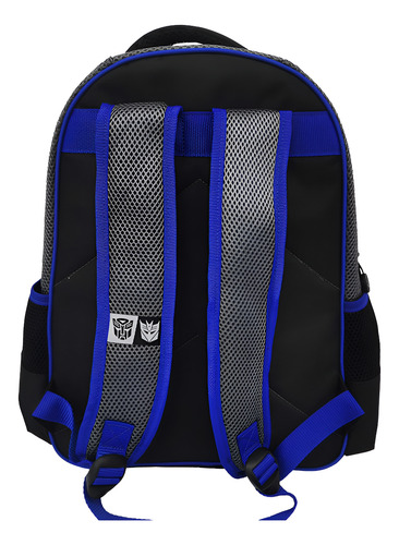 Mochila Escolar Primaria Transformers 2025. Gris Claro Transformers