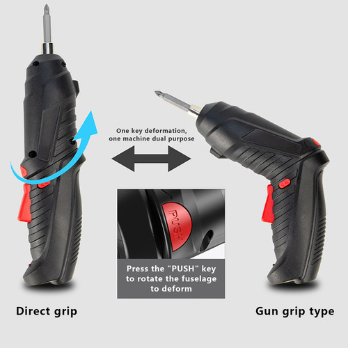 Juego De Destornilladores Recargables De 3.6 V Con 15 Piezas