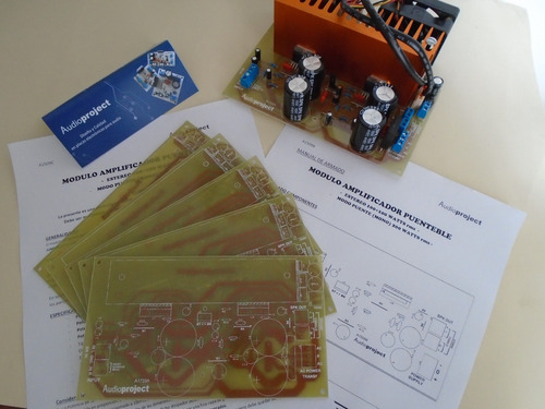 Imagen 6 de 9 de Circuito Impreso Amplificador 100+100 W Puenteable A 200 W